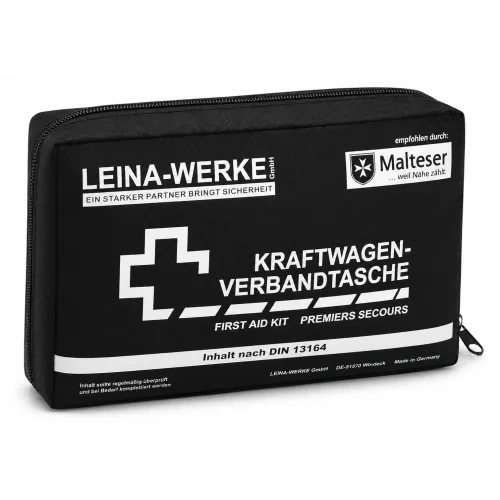 Car First Aid Kit DIN 13164 Compact – German Made LEINA