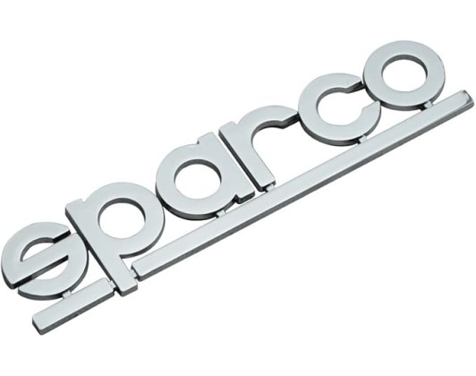 Sparco Stickers – Silver 3D 1pc