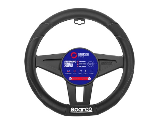 Steering Wheel Cover black small D35cm 9cm 1pc Sparco