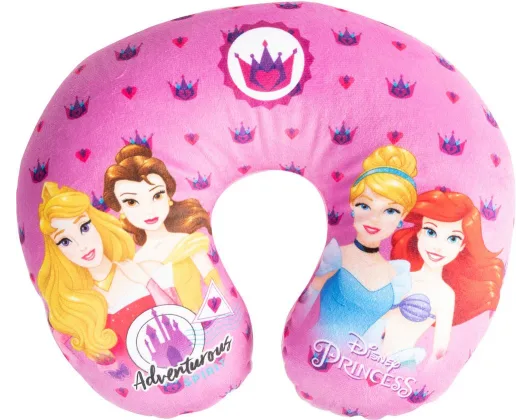 Travel Neck Pillow Princess Sleeping Beauty - Belle - Cinderella - Ariel 1 pcs Colzani 
