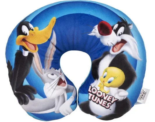 Cervical Children Travel Neck Pillow Looney Tunes 1pcs Colzani