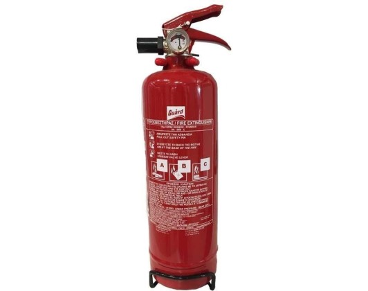 1kg Powder Fire Extinguisher with Pressure Gauge and Bracket – Mobiak