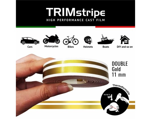 Trim Stripe Car Adhesive Strips, 2 Strands, Gold 1pcs Quattroerre