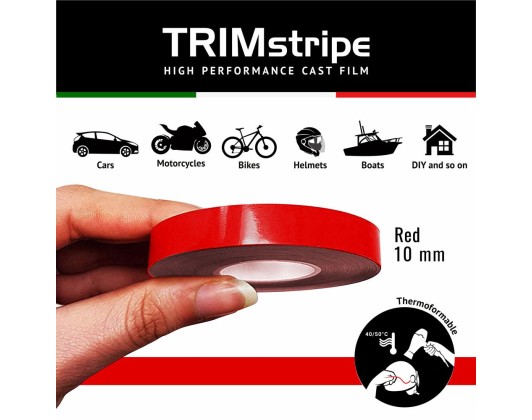 Trim Stripe Car Adhesive Strips, Red 1cm 1pcs Quattroerre