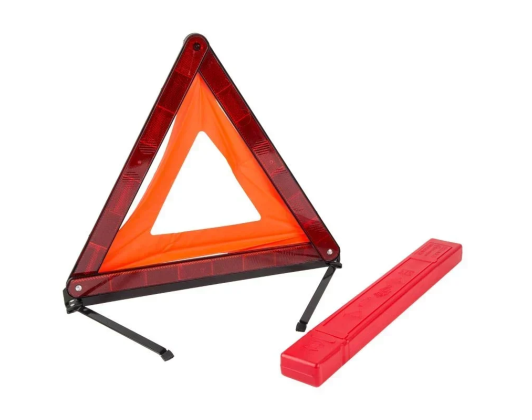 Reflective Emergency Triangle with Stand & Case 1 pcs