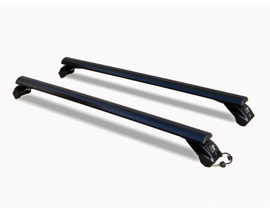 Aluminum black roof bars with lock LP66 1.10 (74x30mm) 2pcs LaPrealpina