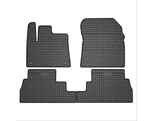 Rubber car mats for Citroen Berlingo - Peugeot Rifter 2018-> 4pcs Frogum