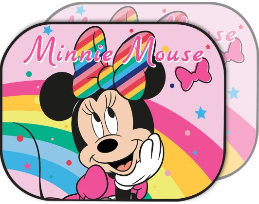 Car sun visor with suction cup 44x35cm Minnie 2pcs Colzani