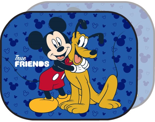 Car sun visor with suction cup 44x35cm Mickey - Pluto 2pcs Colzani
