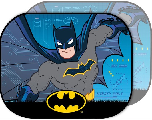 Car sun visor with suction cup 44x35cm Batman 2pcs Colzani