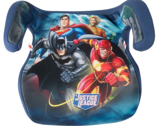 Child Car Seat Booster 15-36kg Justice League Superman - Batman - Aquaman - Flash 1pc Colzani
