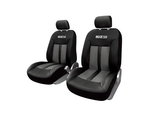 Seat Cover grey black 2 pieces Sparco |Angelidis
