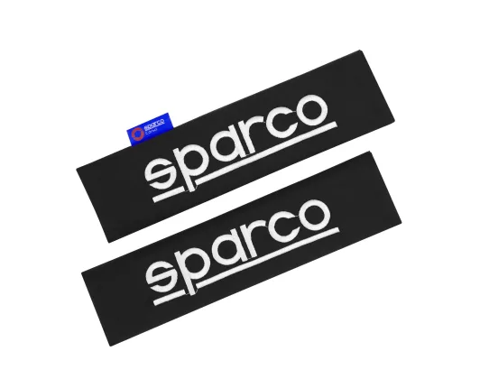 Seat belt pads 2pcs black Sparco