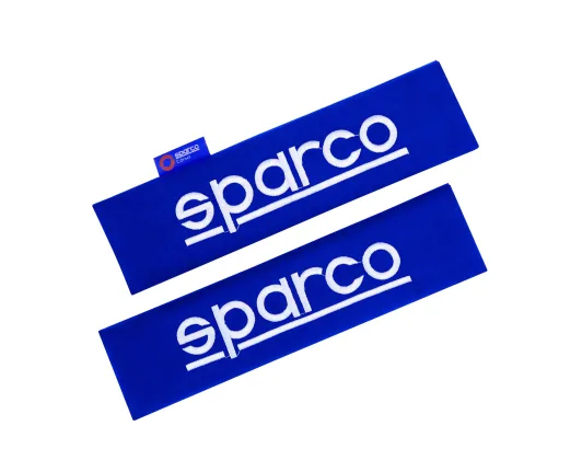 Seat belt pads 2pcs blue Sparco