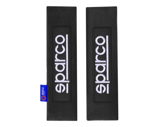 Seat belt pads 2pcs black Sparco
