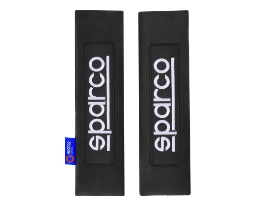 Seat belt pads 2pcs black Sparco