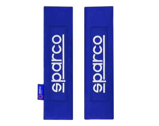 Seat belt pads 2pcs blue Sparco