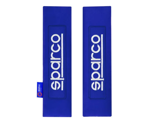 Seat belt pads 2pcs blue Sparco