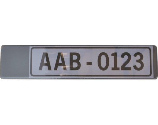 License Plate Covers for Cars – New Type Smoked (Set of 2) Pole Position