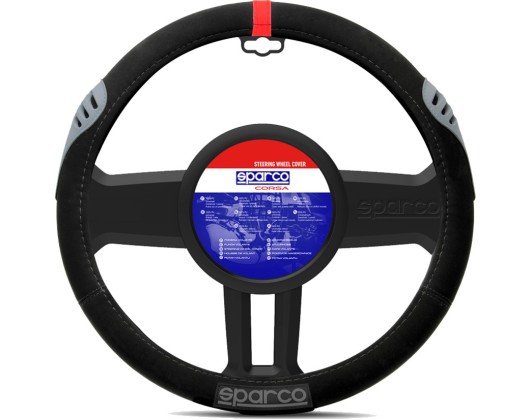 Κάλυμμα Τιμονιού Συνθετικό Sport Line κόκκινο 1τμχ Sparco