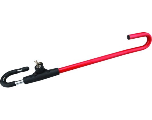 Anti-theft for steering wheel-pedal with keylock Red 1pc Oklead