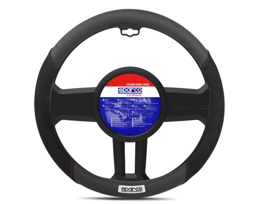 Steering Wheel Cover Suede black 1 pieces Sparco 