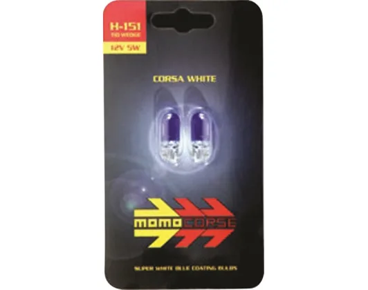 Λάμπα H151 5W T10 Χωρίς Κάλυκα Super White 2τμχ Momo