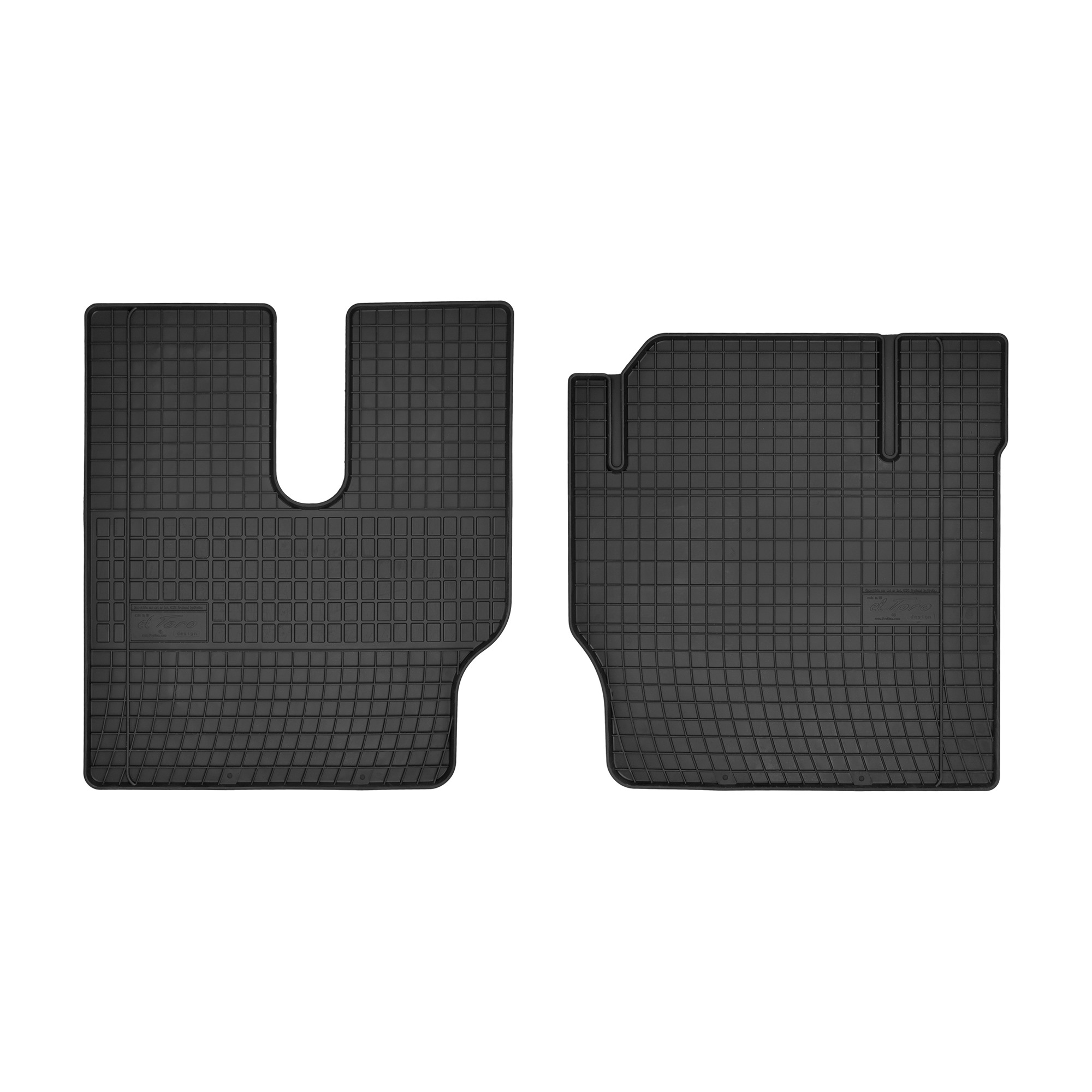 Rubber car mats for Man F90 - F2000 1994-> (with support) 2pcs Frogum