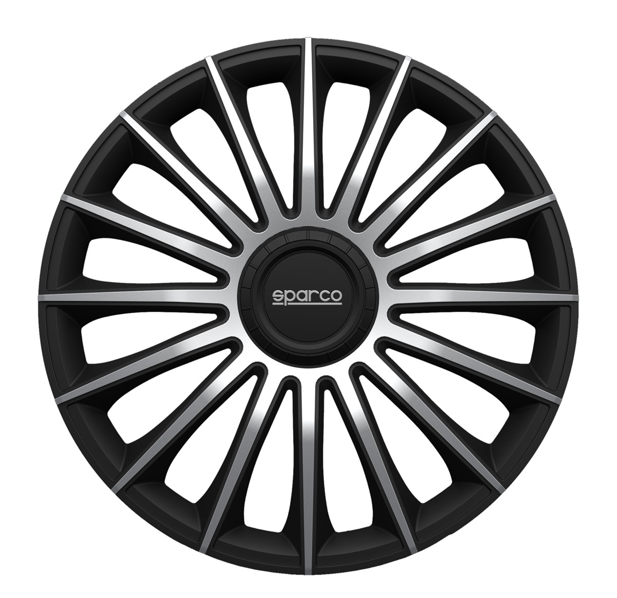 Wheel covers Treviso 15 black-silver 4pcs Sparco