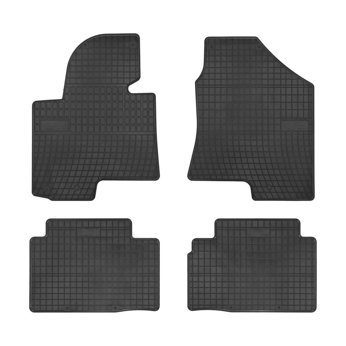 Rubber car mats for Kia Sportage 2010-2015 - Hyundai ix35 2009-2015 - Hyundai Tucson 2009-2015 4pcs Frogum
