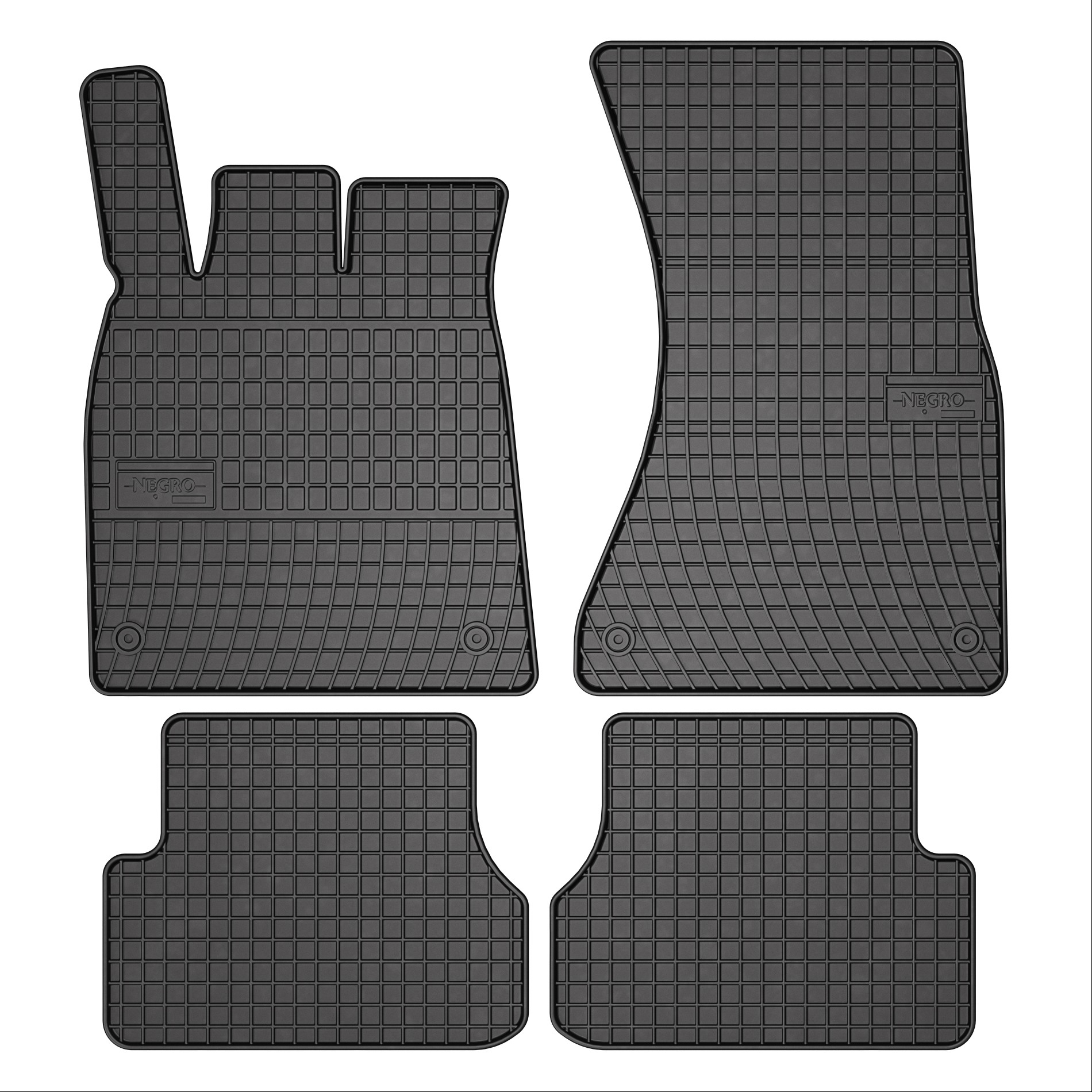 Rubber car mats for Audi A6 2011->- A7 2010-> 4pcs Frogum