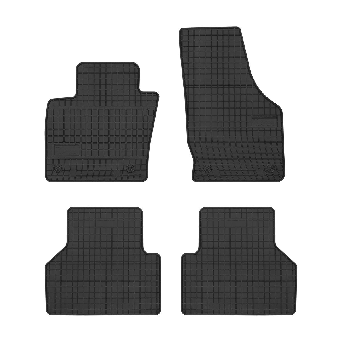 Rubber car mats for Audi Q3 2011-2018 4pcs Frogum
