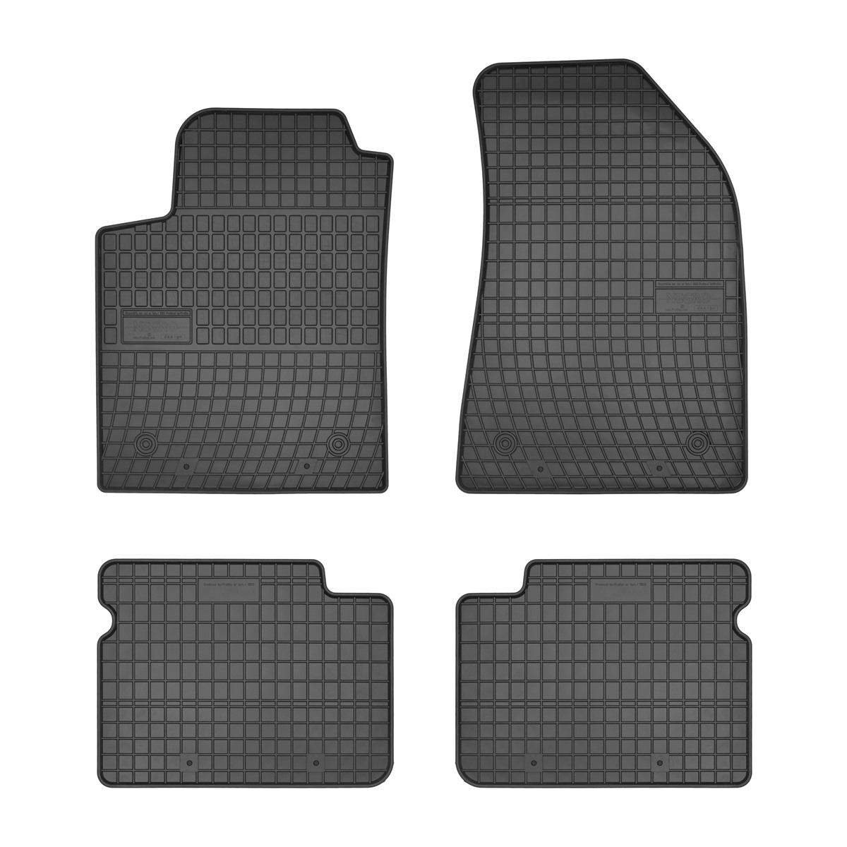 Rubber car mats for Fiat Bravo 2007-2014 4pcs Frogum