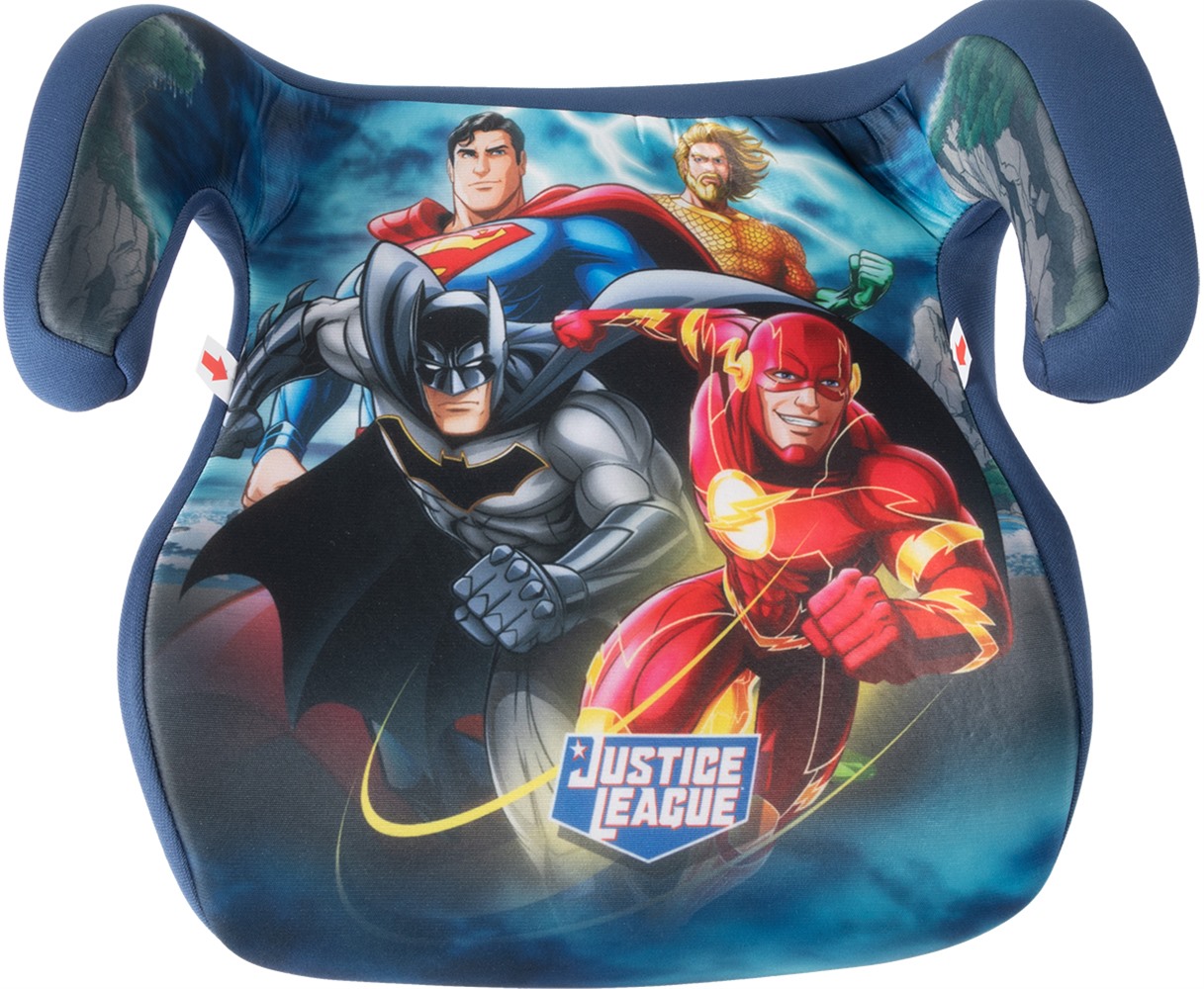 Καθισματάκι Αυτοκινήτου Booster Παιδικό 15-36kg Justice League Superman - Batman - Aquaman - Flash 1τμχ Colzani
