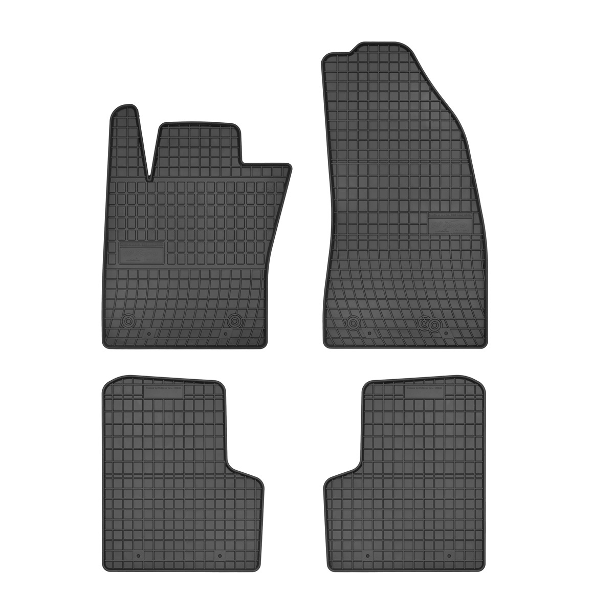 Rubber car mats for Jeep Renegade 2014-> - Fiat 500X 2014-> 4pcs Frogum