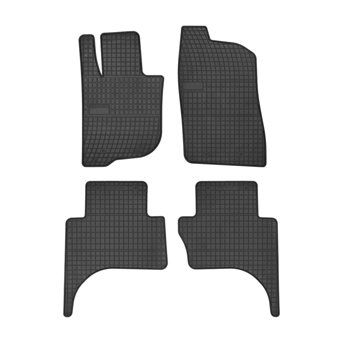 Rubber car mats for Mitsubishi L200 2016-2019 - Fiat Fullback 2016-> 4pcs Frogum