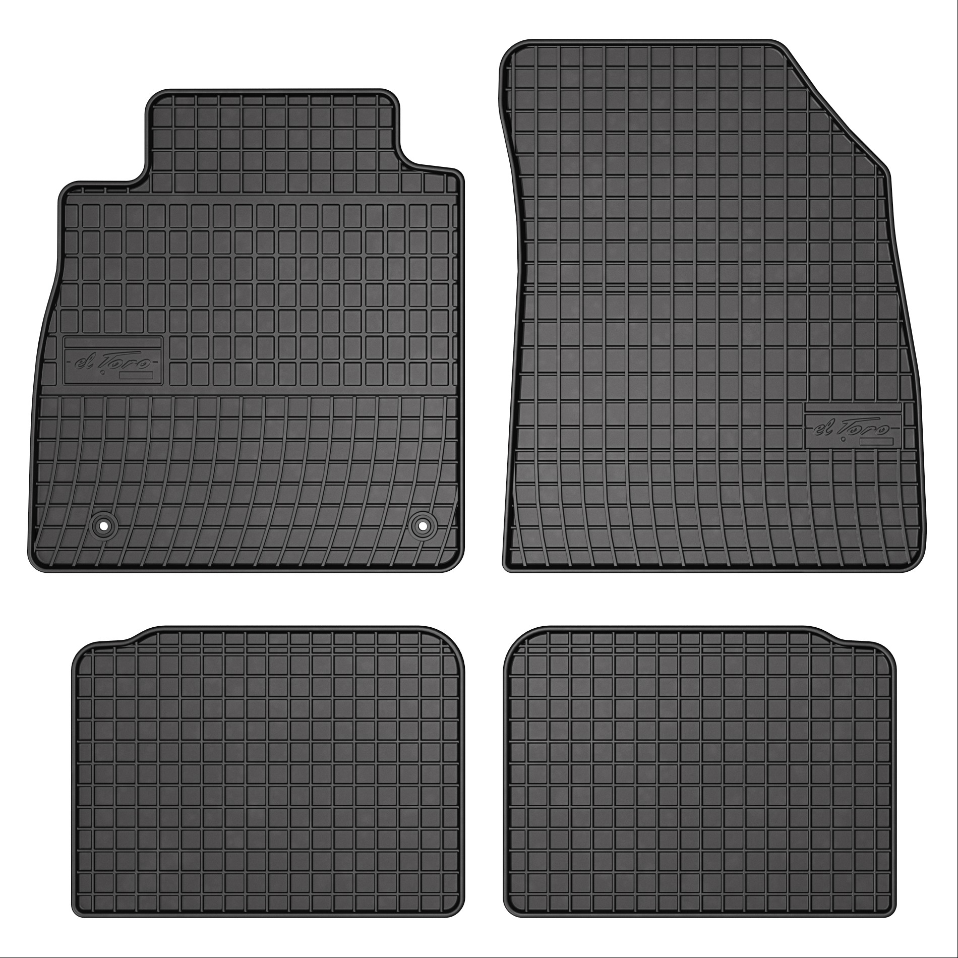 Rubber car mats for Nissan Micra 2017-> 4pcs Frogum