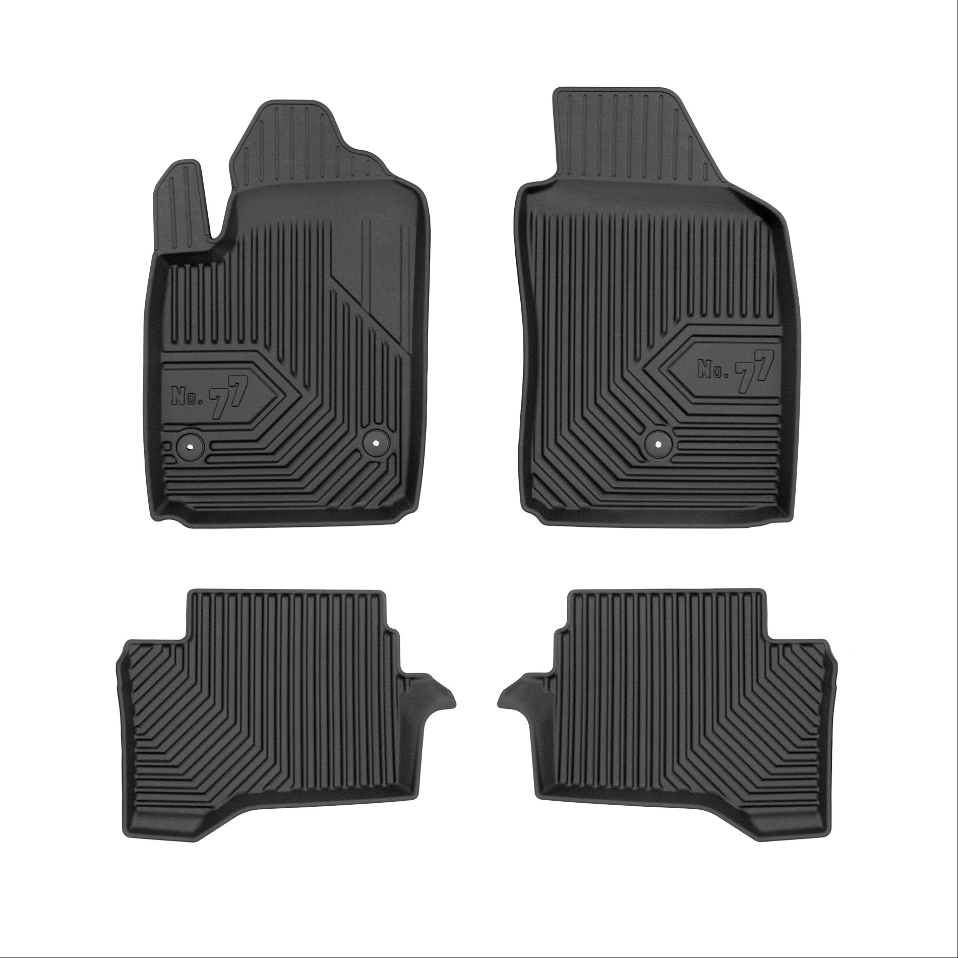 Car mats No77 for Fiat 500e 2015-2020 4pcs Frogum