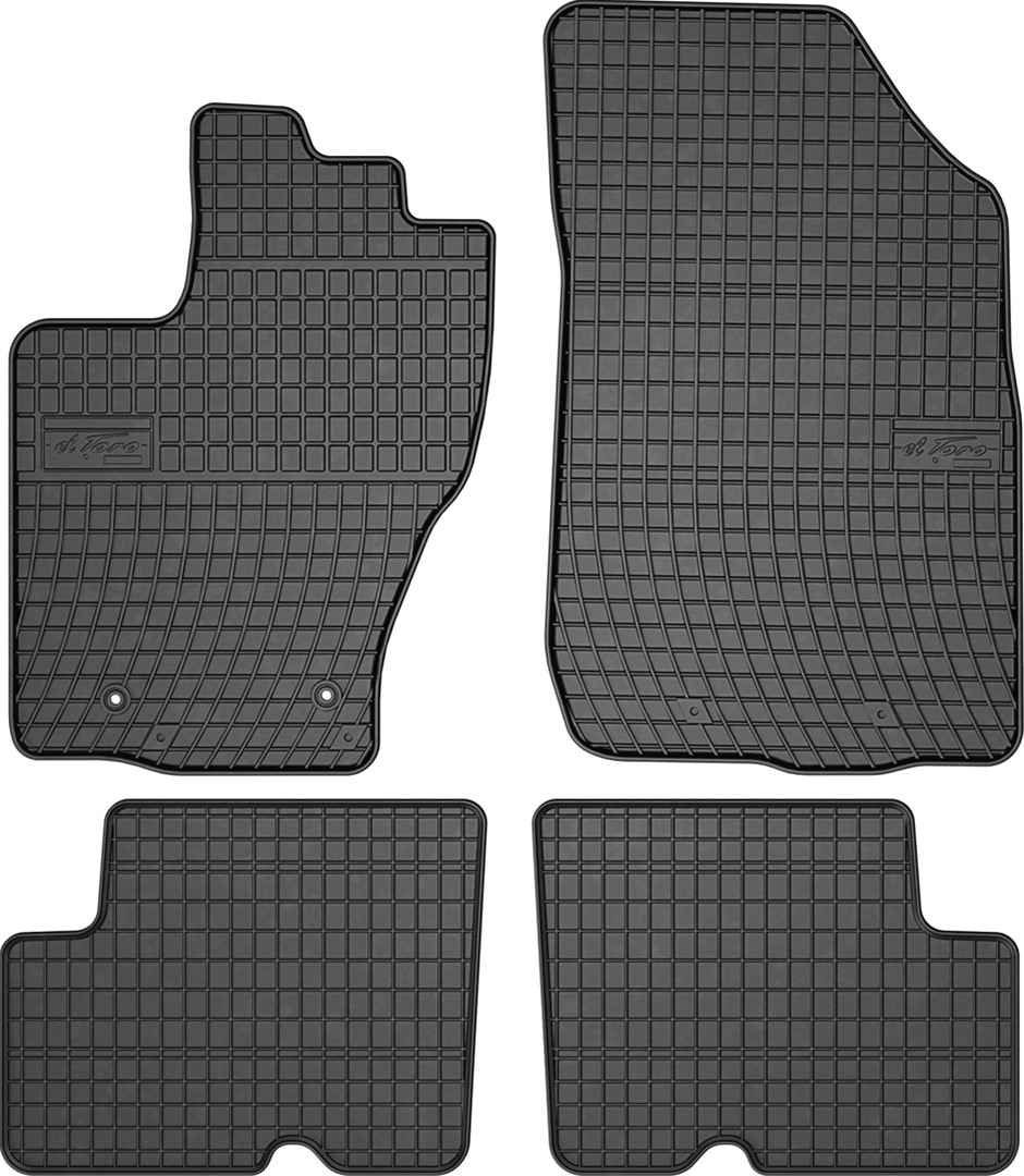 Rubber car mats for Dacia Duster 2014-2017 4pcs Frogum
