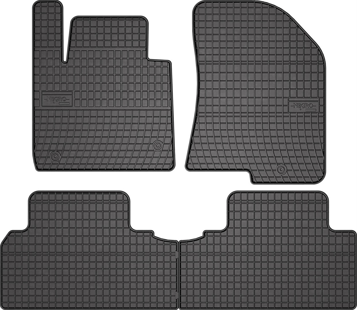 Rubber car mats for Kia Carens 2013-2019 4pcs Frogum