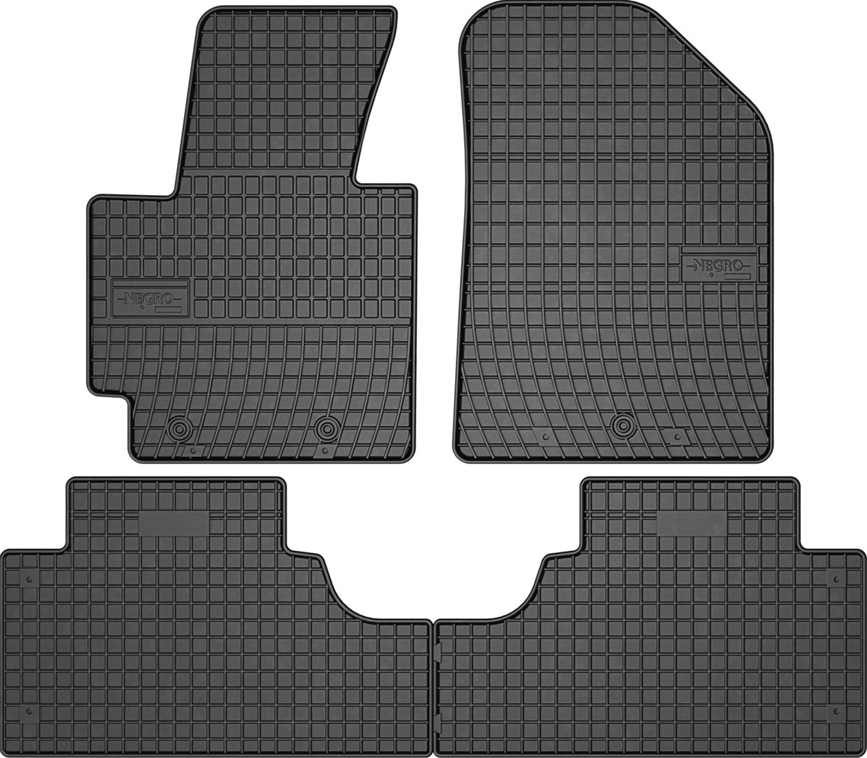 Rubber car mats for Kia Soul 2013-2019 4pcs Frogum