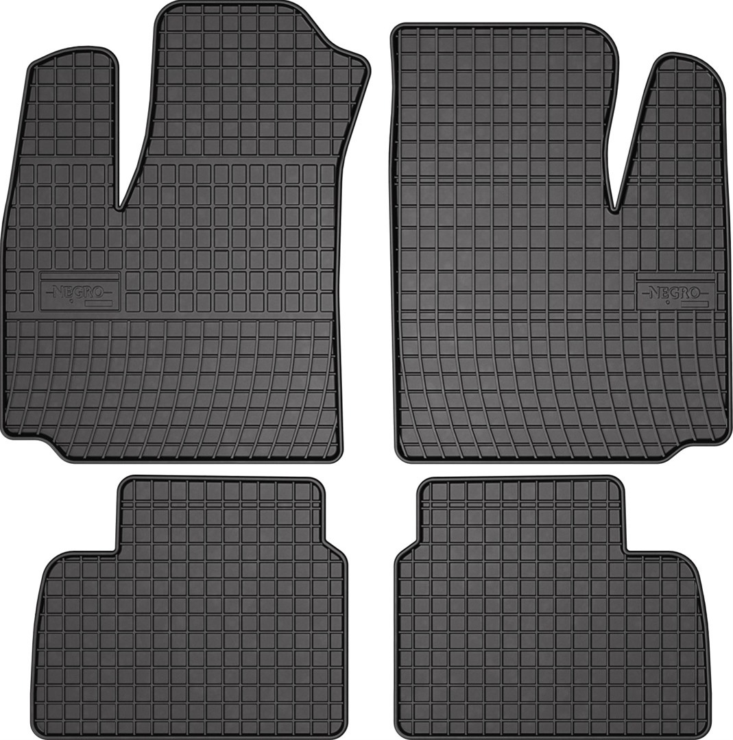 Rubber car mats for Fiat Doblo 2000-2010 5Θέσεων 4pcs Frogum