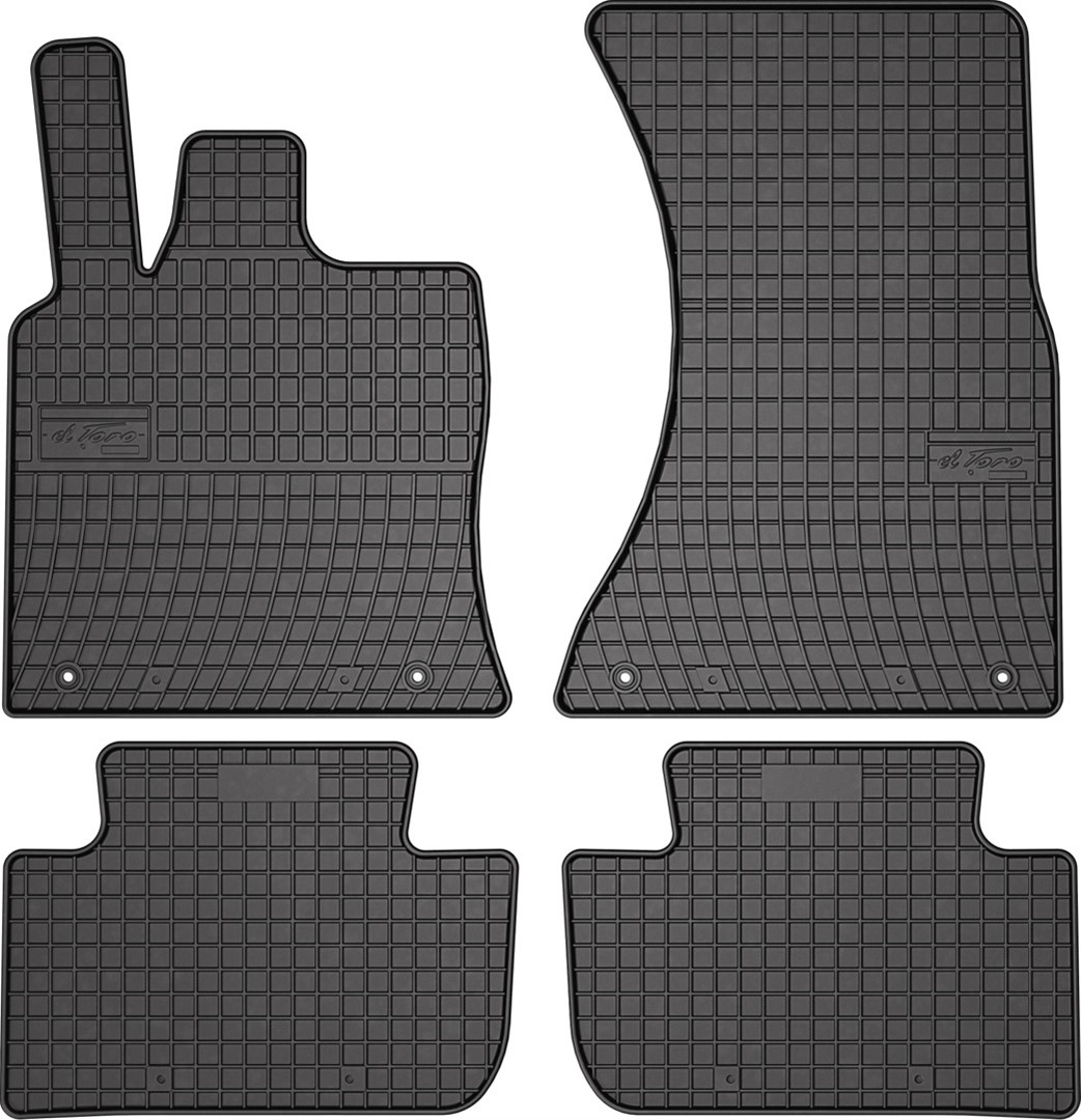 Rubber car mats for Posche Macan 2014-> 4pcs Frogum