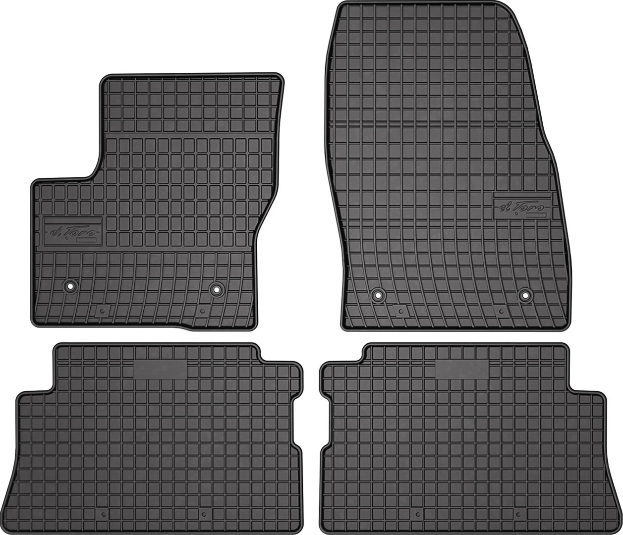 Rubber car mats for Ford Kuga 2013-2019 4pcs Frogum
