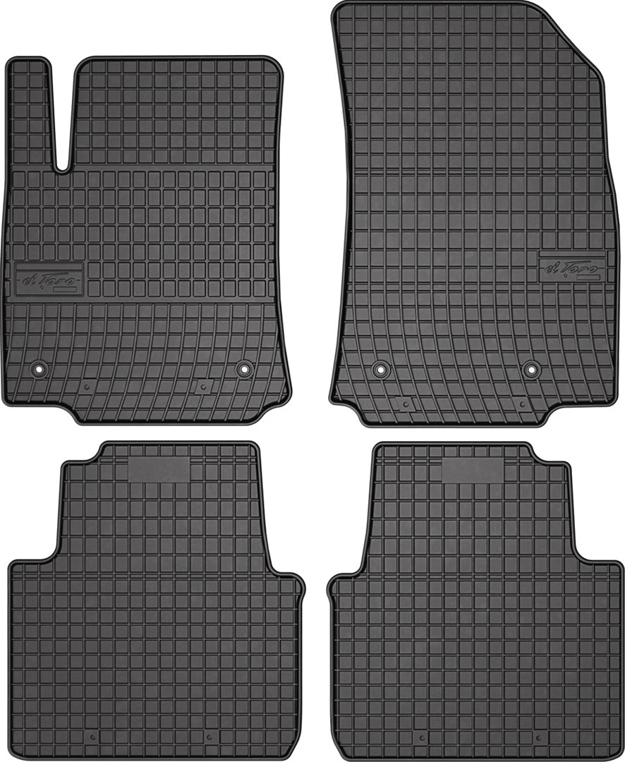 Rubber car mats for Citroen C3 Aircross 2018-> 4pcs Frogum
