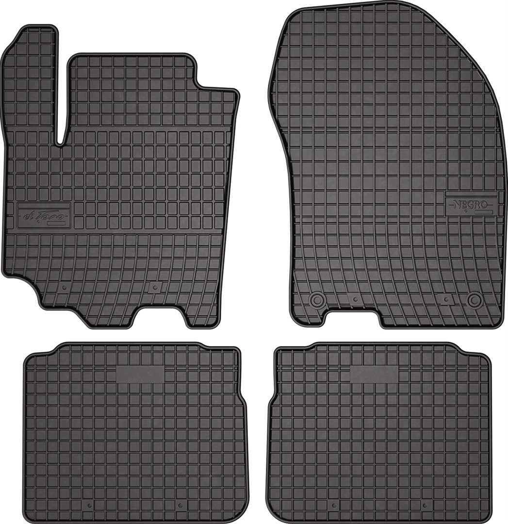 Rubber car mats for Suzuki SX4 S-Cross 2018-> 4pcs Frogum