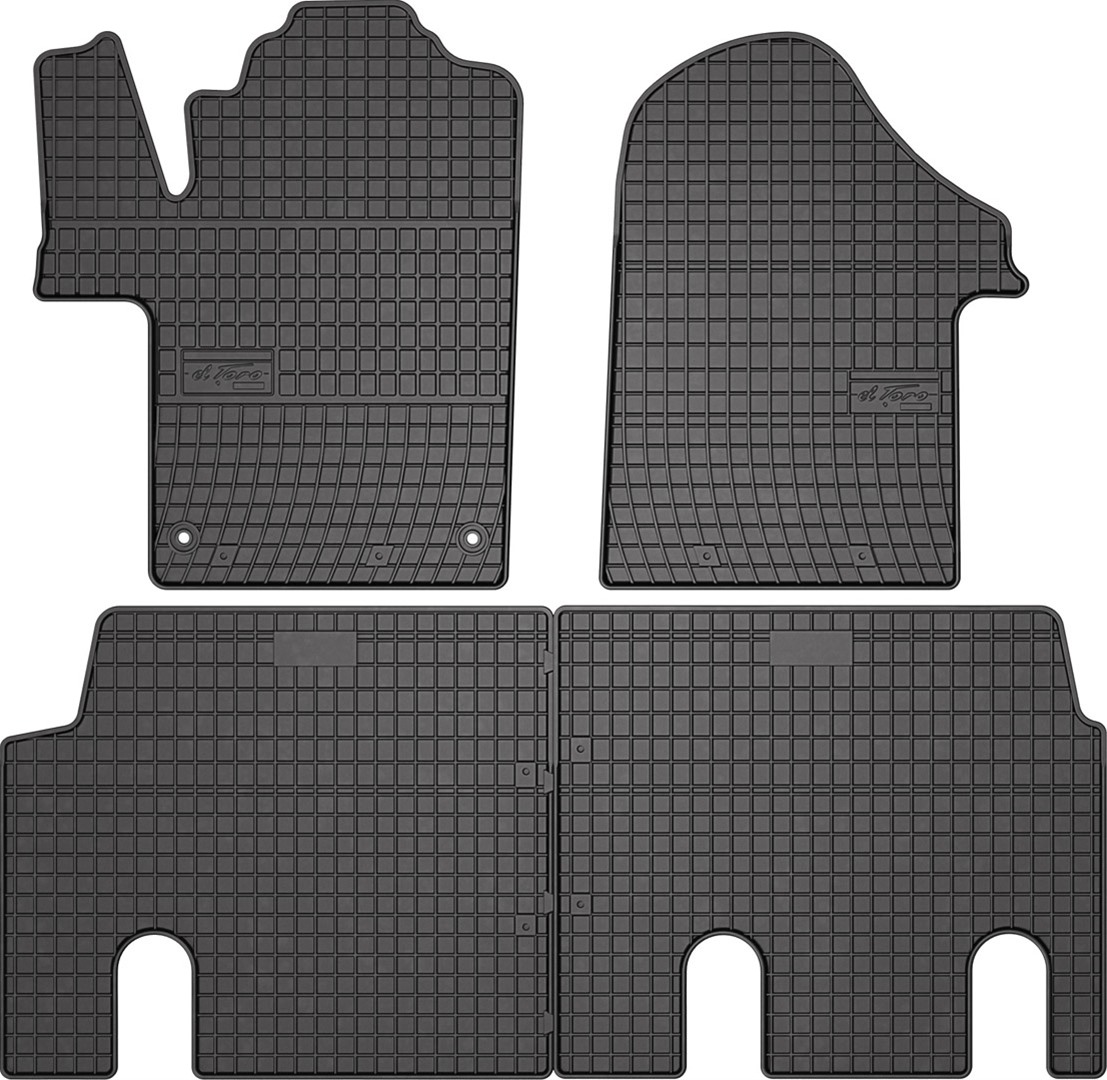 Rubber car mats for Mercedes Vito 2014-> 4pcs Frogum