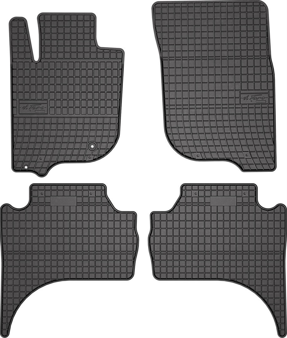 Rubber car mats for Mitsubishi L200 2019-> 4pcs Frogum