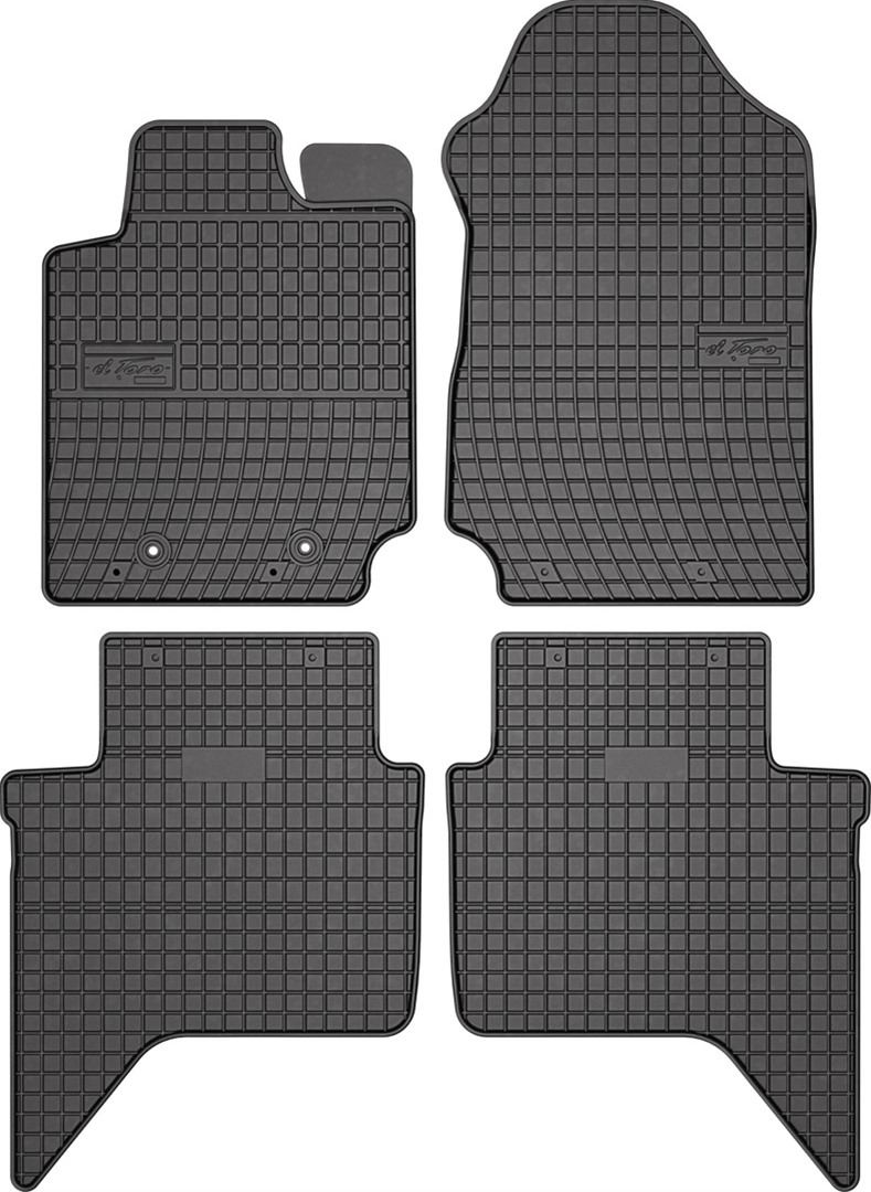 Rubber car mats for Ford Ranger 2015-> 4pcs Frogum