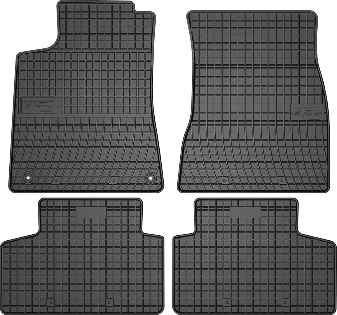 Rubber car mats for Mercedes GLB X247 2019-> 4pcs Frogum